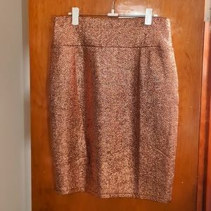 Rose Gold pencil skirt